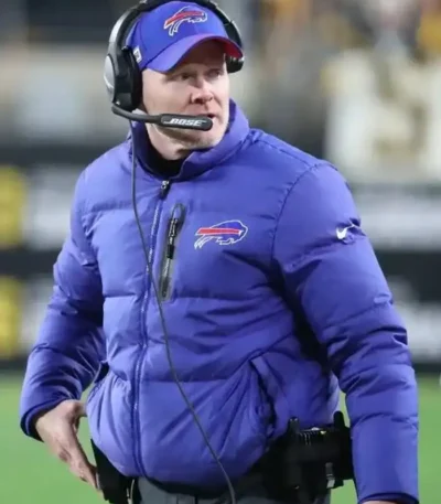 Sean McDermott Buffalo Bills Puffer Jacket