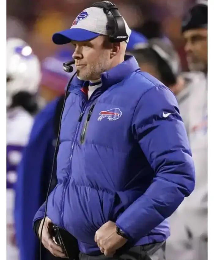 Sean McDermott Buffalo Bills Puffer Jacket Sean McDermott Buffalo Bills Puffer Jacket