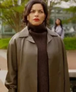 Seema Patel And Just Like That S03 Leather Coat