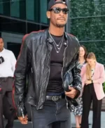 Shai Gilgeous Alexander Black Leather Jacket