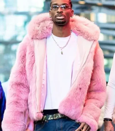 Shai Gilgeous-Alexander Pink Fur Jacket