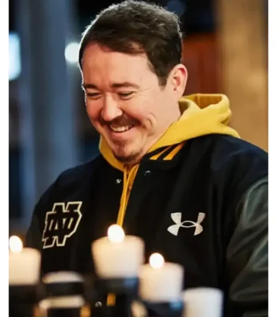 Shane Gillis Notre Dame Black Varsity Jacket