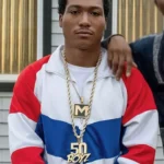 BMF Lil Meech White Track Jacket