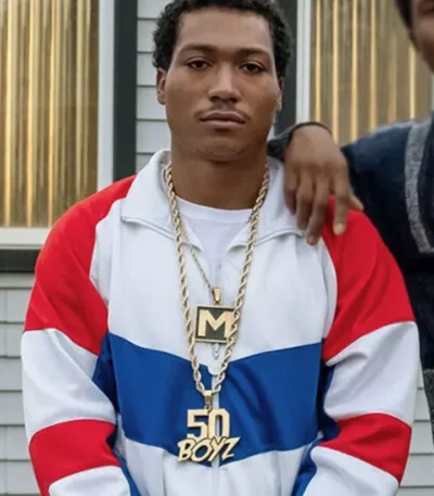 BMF Lil Meech White Track Jacket