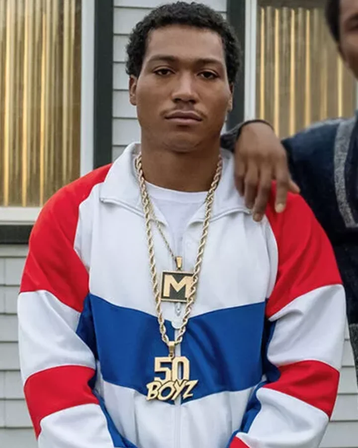 BMF Lil Meech White Track Jacket BMF Lil Meech White Track Jacket
