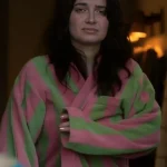 Bad Sisters S02 Eve Hewson Striped Robe