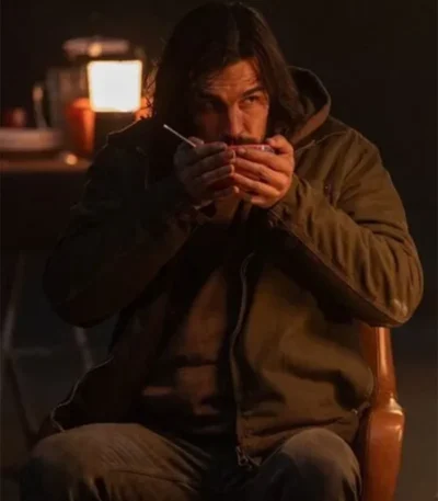 Bird Box Barcelona 2023 Mario Casas Brown Jacket