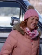 Christmas With The Campbells Brittany Snow Pink Puffer Jacket
