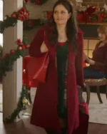 Danica McKellar A Cinderella Christmas Ball Wool Long Coat