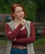 Emily Tennant The Wish Swap Long Grey Vest