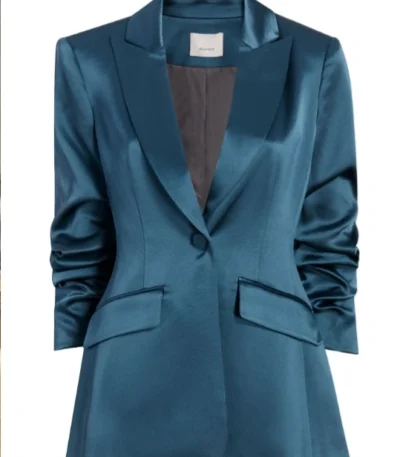 Fiona Cook Days Of Our Lives Blue Satin Blazer