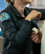 Kara Killmer Chicago Fire S10 Black Quilted Jacket