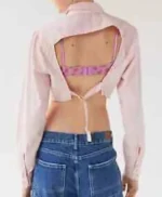 Lily Goldenblatt And Just Like That S03 Pink Cropped Jacket