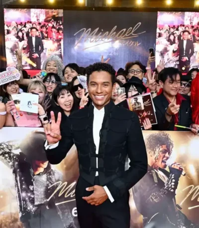 Jaafar Jackson Michael Movie Japan Premiere Black Jacket