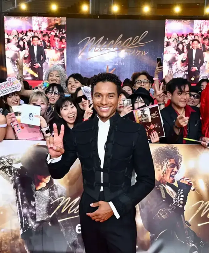 Jaafar Jackson Michael Movie Japan Premiere Black Jacket Jaafar Jackson Michael Movie Japan Premiere Black Jacket