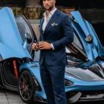 Tristan Tate Blue Suit