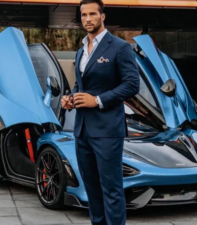 Tristan Tate Blue Suit