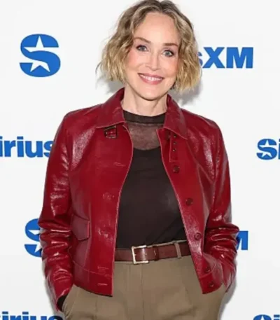 SiriusXM Studios Sharon Stone Leather Jacket