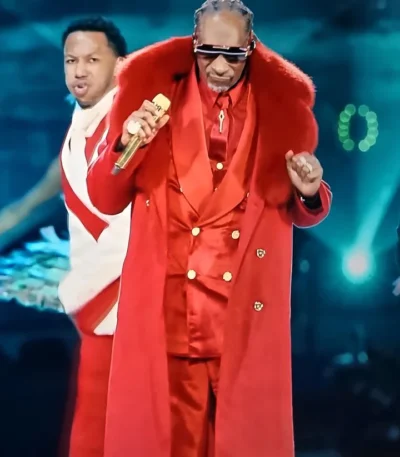Snoop Dogg Halftime Show Christmas 2025 Red Coat