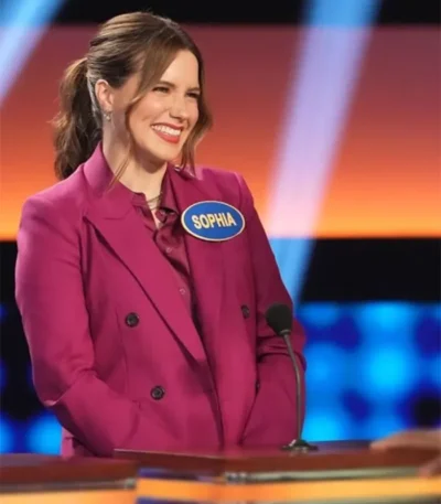 Sophia Bush Family Feud Maroon Blazer