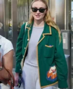 Sophie Turner Green Blazer