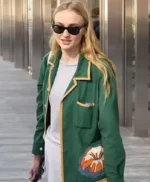 Sophie Turner Green Blazer