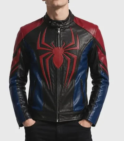 Spider Man Brand New Day Leather Cosplay Biker Jacket
