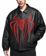 Spider Man Superhero Oversized Leather Jacket