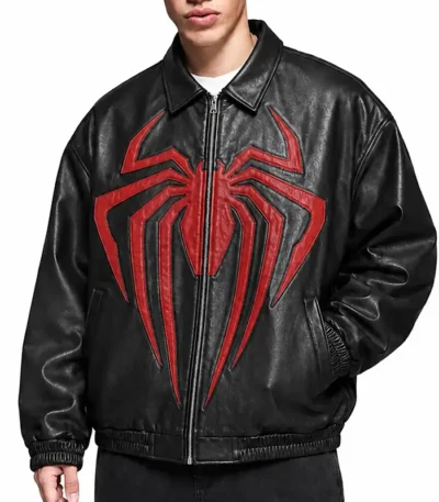 Spider Man Superhero Oversized Leather Jacket