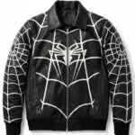 Halloween Black Spider Web Bomber Cosplay Jacket
