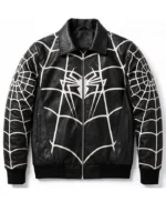 Halloween Black Spider Web Bomber Cosplay Jacket