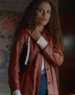 Stacey Embalo Missing You Leather Coat