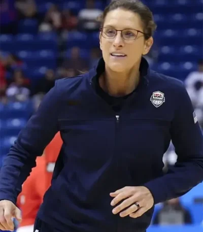 Stephanie White 2026 FIBA World Cup Blue Jacket