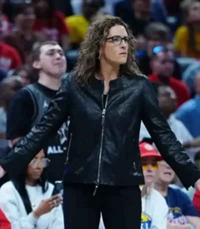Wings VS Fever 2026 Stephanie White Leather Jacket