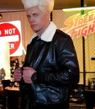 Street Fighter Cody Rhodes Leather Jacket