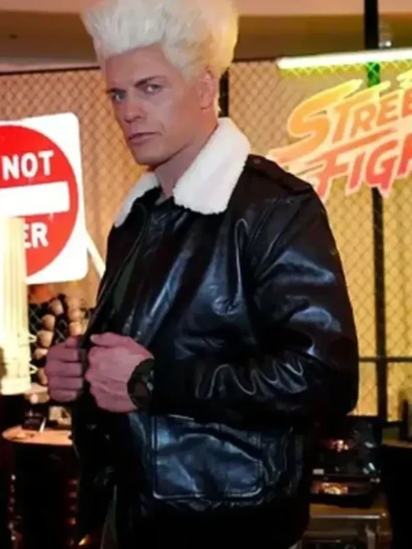 Street Fighter Cody Rhodes Leather Jacket