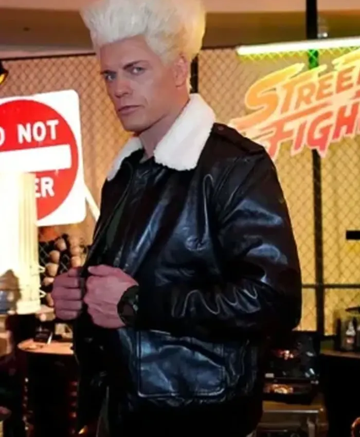 Street Fighter Cody Rhodes Leather Jacket Street Fighter Cody Rhodes Leather Jacket
