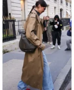 Street Style 2025 Bella Hadid Brown Coat