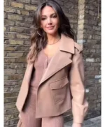 Michelle Keegan Tan Leather Jacket