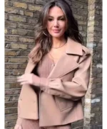 Michelle Keegan Tan Leather Jacket