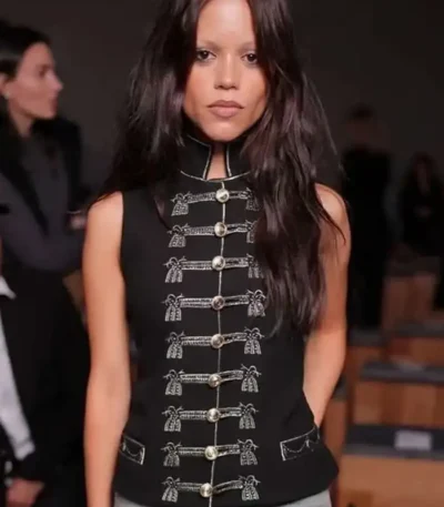 Summer Fashion Show Paris Jenna Ortega Black Vest