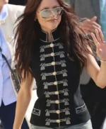 Summer Fashion Show Paris Jenna Ortega Black Vest