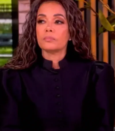 Sunny Hostin Black Puff Sleeves Jacket