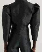 Sunny Hostin Black Puff Sleeves Jacket