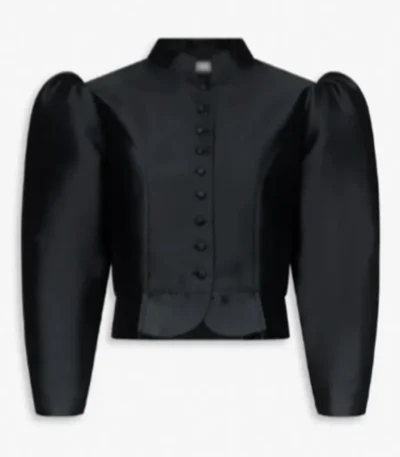 Sunny Hostin Black Puff Sleeves Jacket