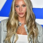 Super Bowl 2026 Alix Earle Leather Jacket