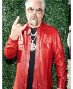 Super Bowl Guy Fieri Leather Jacket