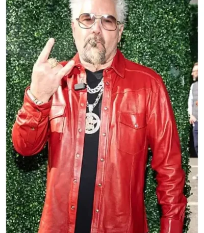 Super Bowl Guy Fieri Leather Jacket
