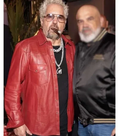 Super Bowl Guy Fieri Leather Jacket