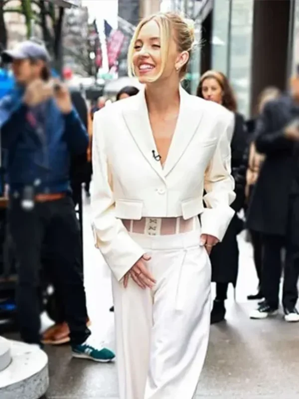 Sydney Sweeney TV Show The Drew Barrymore White Suit